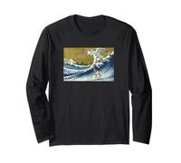 Mens Womens Kids Surfing A Great Wave Springer Spaniel Lover Manche Longue