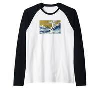 Mens Womens Kids Vintage Surfing Wave Wire Fox Terrier Lover Manche Raglan