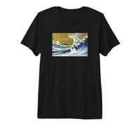 Mens Womens Kids Vintage Surfing Wave Wire Fox Terrier Lover T-Shirt Haut de Gamme