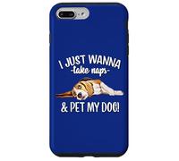 Mens Womens Kids Wanna Take Naps and Pet My Beagle Dog Lover Coque pour iPhone 7 Plus/8 Plus