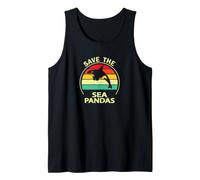 Mens Womens Killer Whale Save The Sea Pandas Orca Lover Débardeur