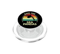 Mens Womens Killer Whale Save The Sea Pandas Orca Lover PopSockets PopGrip pour MagSafe