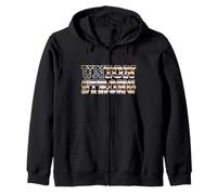Mens Womens Patriotic American Flag Union Thug Rep Sweat à Capuche