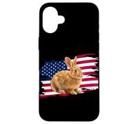 Mens Womens Patriotic USA American Flag 4th July Bunny Lover Coque pour iPhone 16 Plus