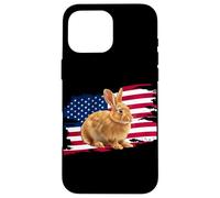 Mens Womens Patriotic USA American Flag 4th July Bunny Lover Coque pour iPhone 16 Pro Max