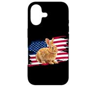 Mens Womens Patriotic USA American Flag 4th July Bunny Lover Coque pour iPhone 17