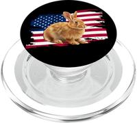 Mens Womens Patriotic USA American Flag 4th July Bunny Lover PopSockets PopGrip pour MagSafe