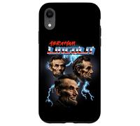 Mens Womens Retro 80s Heavy Metal Rock Band Abraham Lincoln Coque pour iPhone XR