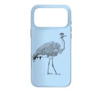 Mens Womens Retro Illustration Vintage Flightless Emu Lover Coque pour iPhone 17 Pro Max