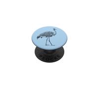 Mens Womens Retro Illustration Vintage Flightless Emu Lover PopSockets PopGrip Adhésif