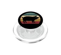 Mens Womens Retro Vintage Sunset Cute Show Pig Lover PopSockets PopGrip pour MagSafe