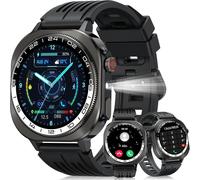 Men's Women's Smart Watch 660 Mah, 1.43 Inch Amoled Hd Screen Smartwatch With Bluetooth/Led Call/Led Lamp, 24/7 Sleep/Cardio/Spo2/Pedometer 130+ Sports Modes, Ip68 Waterproof Sports Watch For Android