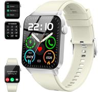 Men's Women's Smart Watch With Bluetooth Calling, 1.85 Inch Smartwatch With Pedometer/Heart Rate Monitor/Sleep, Smart Watch With 100+ Sports Modes, Waterproof Ip68, Smart Watch For Android Ios