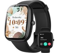 Men's Women's Smart Watch With Bluetooth Calls, 1.83 Inch Smartwatch With 100+ Sports, Bmi Index, Heart Rate, Sleep, Spo2, Ip68 Waterproof Sports Watch For Android Ios, Black