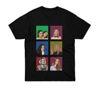 Mens Womens TT-Shirts à Manches Courtes The Cotton Best Tee of Apparel Sarah Unisex Paulson Costume T-Shirts à Manches Courtes for Summer, Multicolor, (Medium)