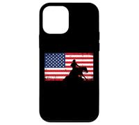 Mens Womens USA Flag America Patriotic Reining Horse Shirt Coque pour iPhone 12 Mini