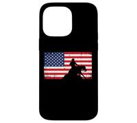 Mens Womens USA Flag America Patriotic Reining Horse Shirt Coque pour iPhone 14 Pro Max