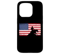 Mens Womens USA Flag America Patriotic Reining Horse Shirt Coque pour iPhone 15 Pro