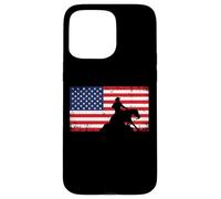 Mens Womens USA Flag America Patriotic Reining Horse Shirt Coque pour iPhone 15 Pro Max