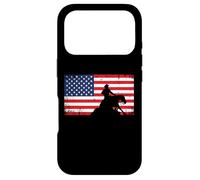 Mens Womens USA Flag America Patriotic Reining Horse Shirt Coque pour iPhone 17 Pro