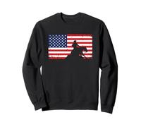 Mens Womens USA Flag America Patriotic Reining Horse Shirt Sweatshirt