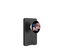 Mens Womens USA Flag American 4th July Cavalier Dog Mom PopSockets PopWallet pour MagSafe