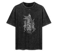 Men's Women's Washed Vintage T Shirt at The Gates Swedish Death Metal Unisex Antique Wash T-Shirts Black L