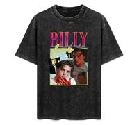 Men's Women's Washed Vintage T Shirt Billy Loomis Edition Anime Unisex Antique Wash T-Shirts Black L