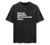 Men's Women's Washed Vintage T Shirt Biz Markie Just A Friend Funny Music Unisex Antique Wash T-Shirts Black M