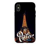 Men's Women's Youth Real Paris France Eiffel Tower Graphic Coque pour iPhone X/XS
