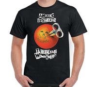 Men's Wugu Angelic Upstarts Punk Teenage Warning T ShirtBlack T-Shirts Black XL