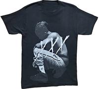 Men's XXX Tentacion Hip Hop Kneeling Rap Rapper Tee T-Shirt Black 3XL