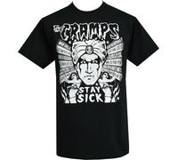 Mens Yellow Red Mens Women T Shirt% Vince Ray Stay Sick Psychobilly Album P~o~i~s~o~n Ivy Bikini-Black