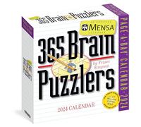 Mensa® 365 Brain Puzzlers Page-A-Day Calendar 2024: Word Puzzles, Logic Challenges, Number Problems, and More