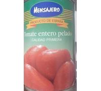 Mensajero Tomates Entiers Pelés Extra, Calibre Régulier, Pack de 3 Boîtes de 500g