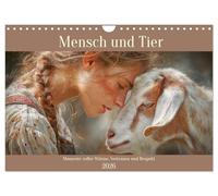 Mensch und Tier. Momente voller Wärme, Vertrauen und Respekt (Wandkalender 2026 DIN A4 quer), CALVENDO Monatskalender: Sanfte Bilder zeigen die ... tiefe Verbundenheit zwischen Mensch und Tier