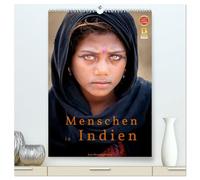 Menschen in Indien (hochwertiger Premium Wandkalender 2026 DIN A2 hoch), Kunstdruck in Hochglanz: Farbenfrohe Portraits von Menschen in Indien
