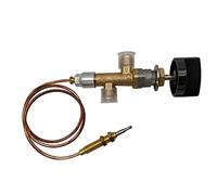 MENSI Kit de soupape de contrôle de sécurité pour foyer au gaz propane GPL basse pression avec raccord de 20,3 cm