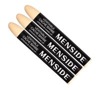 Menside - Véritable Cache Barbe - Lot de 3 Sticks Make-Up - Fond de Teint Professionnel pour Homme - Haut Pouvoir Couvrant - Fabriqué en France