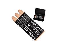 Menside, Véritable Cache Barbe, stick Make-Up Fond De Teint, Lot de 3 Médiano, Haut Pouvoir Couvrant, + Étui, Fabriqué En France
