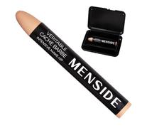 Menside - Véritable Cache Barbe - Stick Make-Up Fond de Teint Professionnel pour Homme - Haut Pouvoir Couvrant - Avec Étui de Rangement - Fabriqué en France