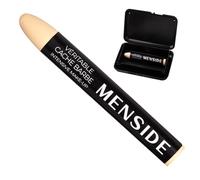 Menside - Véritable Cache Barbe - Stick Make-Up Fond de Teint Professionnel pour Homme - Haut Pouvoir Couvrant - Avec Étui de Rangement - Fabriqué en France
