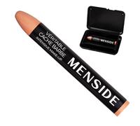 Menside - Véritable Cache Barbe - Stick Make-Up Fond de Teint Professionnel pour Homme - Haut Pouvoir Couvrant - Avec Étui de Rangement - Fabriqué en France