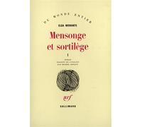 Mensonge et sortilège Tome 1 - Elsa Morante - Gallimard - broché - Roman