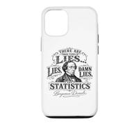 Mensonges, Damn Lies, and Statistics Funny Citation Disraeli Coque pour iPhone 12/12 Pro