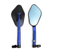 MENSUNUBNM Moto Rétroviseurs De Moto avec Vis De 8mm Ou 10mm pour CB1000R CB1300 CB600F pour Hornat CBF600 CB400 CBR125R CBF125(Blue)