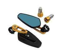 MENSUNUBNM Moto Rétroviseurs D'extrémité De Guidon De Moto 7/8" 22MM pour CB750 CB 750 pour Hornet 2023(Or)