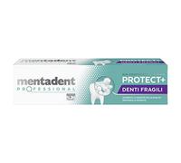 Mentadent Professional Dentifrice Protect+ Dents Fragiles, augmente la densité minérale de l'émail, renforce les gencives, avec des minéraux biologiques et avec de la vitamine E, 75 ml