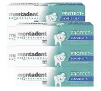 Mentadent Professional Protect+ Sensitivity Dentifrice pour dents sensibles avec minéraux et potassium biologiquement compatibles Lot de 6 flacons de 75 ml