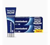 Mentadent White Now Original Lot de 2 dentifrices éclaircissants avec technologie White Correct et Infinity Technology 2 x 75 ml